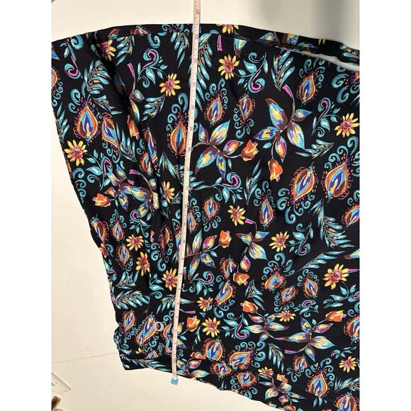 Dona Jo Ladies Sz XL Tennis Golf Pickleball skort Stretch Pull On Floral - Picture 5 of 9